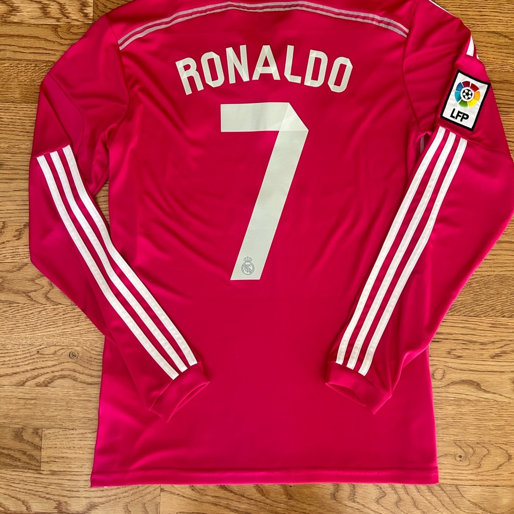 Ronaldo  Real Madrid Adidas soccer jersey PINK